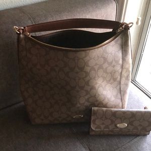 Coach purse and matching wallet